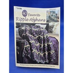 Leisure Arts 40 Favorite Ripple Afghans Crochet Book